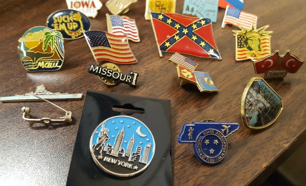 State & USA Lapel Pins