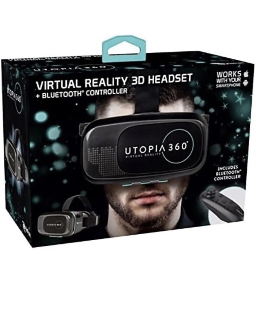 ReTrak Utopia 360 Virtual Reality Headset And Bluetooth Controller