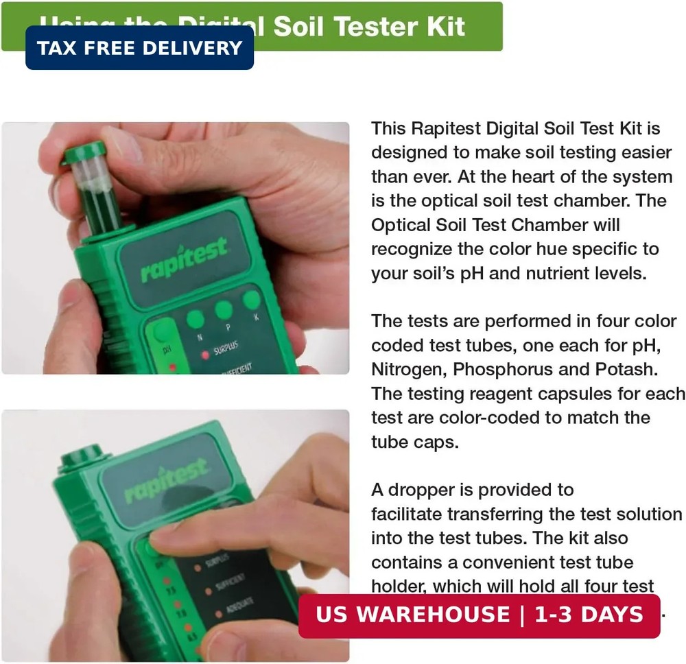 Luster Leaf 1605 Rapitest Digital Soil testing Kit