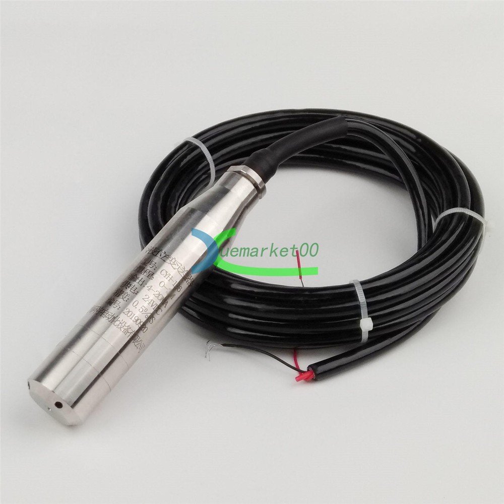 4-20MA 1.0m Range Water Level Transmitter Liquid Level Transducer Sensor