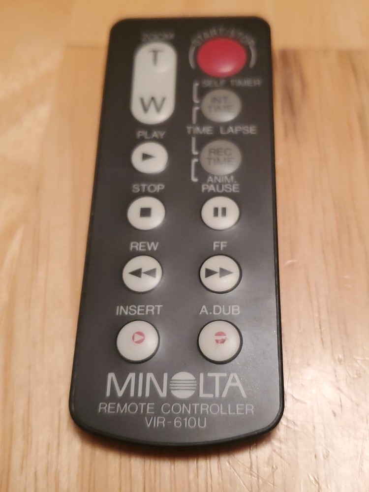 MINOLTA VIR-610U Remote Control TESTED & FULLY FUNCTIONING