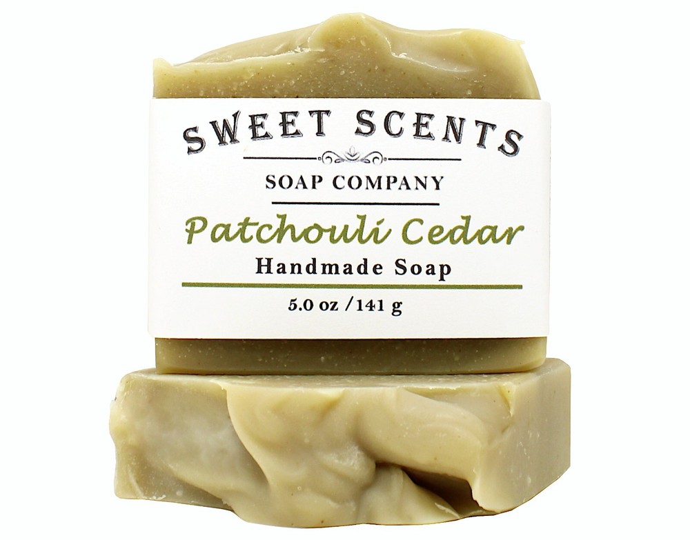 Patchouli Cedar Soap - Handmade, Natural, Cold Process, Essential Oil Soap