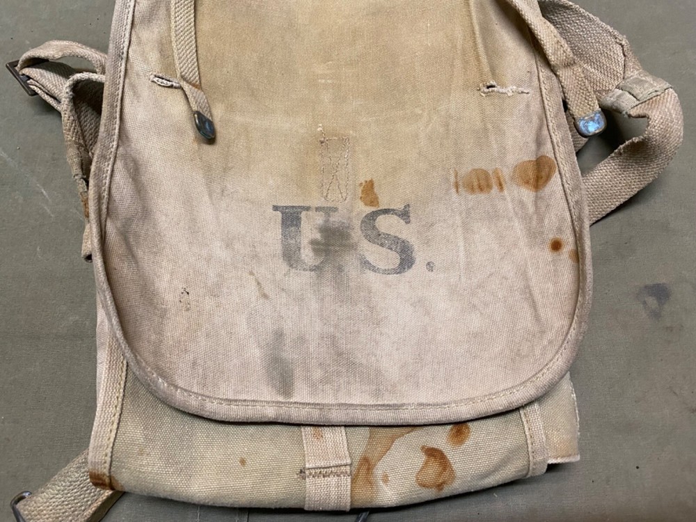 ORIGINAL WWI US ARMY M1910 HAVERSACK COMBAT FIELD BACKPACK