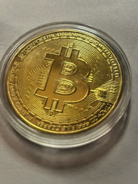 Bitcoin (gold Platted) Coin