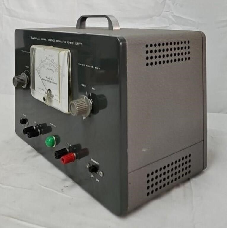 Vintage Heathkit Model PS-3 Variable Voltage Regulated Power Supply Bench Tested
