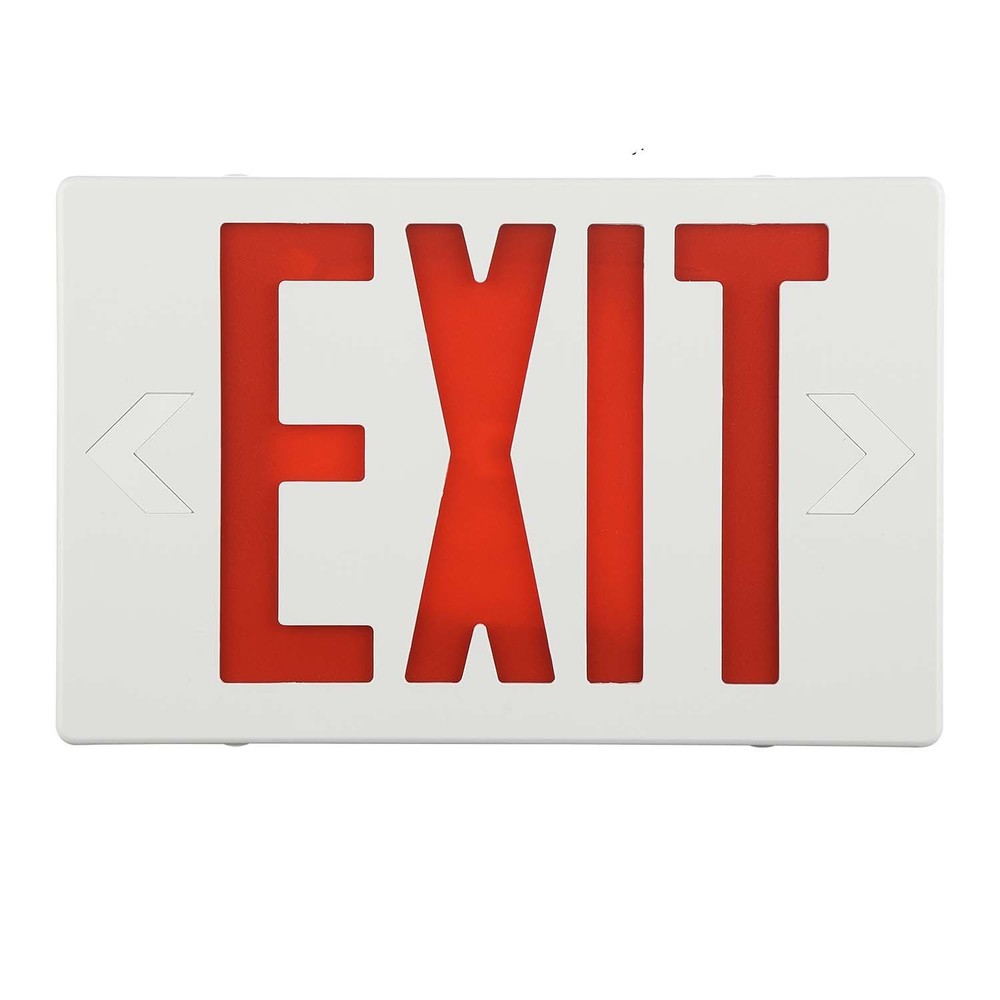 UL Listed 18 Packs Red Led Exit Sign & Exit Light with Battery Backup Combo.