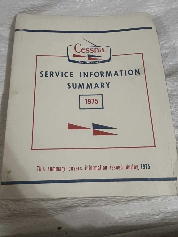 cessna service information summary 1975