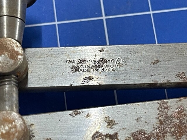 LUFKIN 42-10 INSIDE SPRING CALIPERS WITH SOLID NUT, 10" IN STOCK!! -rusty