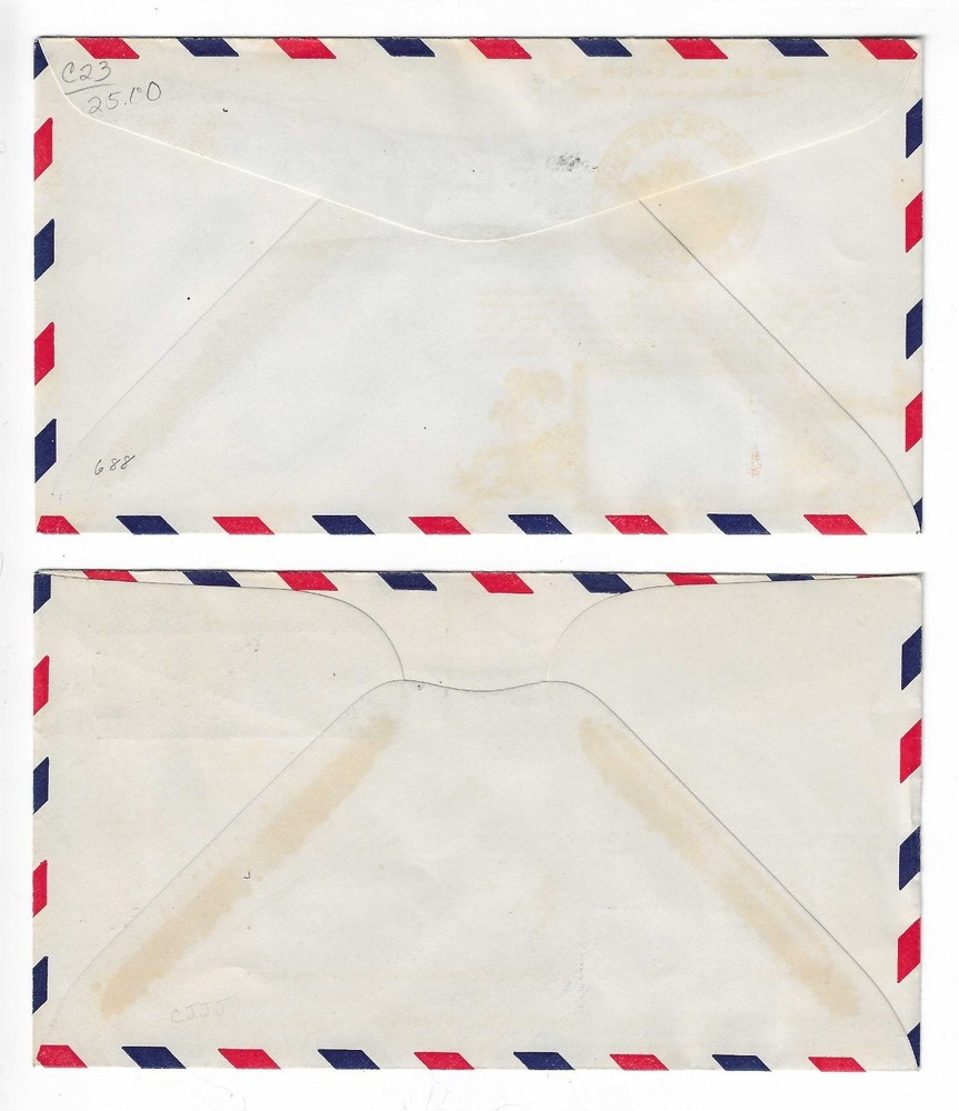 FDC's # C23-40a , C23-42 -- 6c Eagle -- Crosby