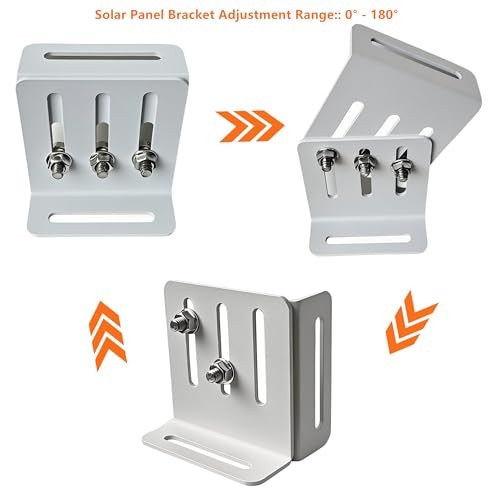 Adjustable Solar Panel Tilt Mount Bracket, Heavy Duty Solar 8Pack (4 Pairs)