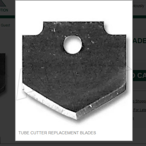 TUBE CUTTER REPLACEMENT BLADES # BLADES