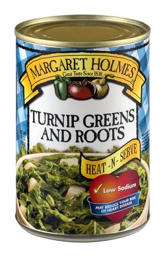 Margaret Holmes Turnip Greens with Roots 6 Can Pack