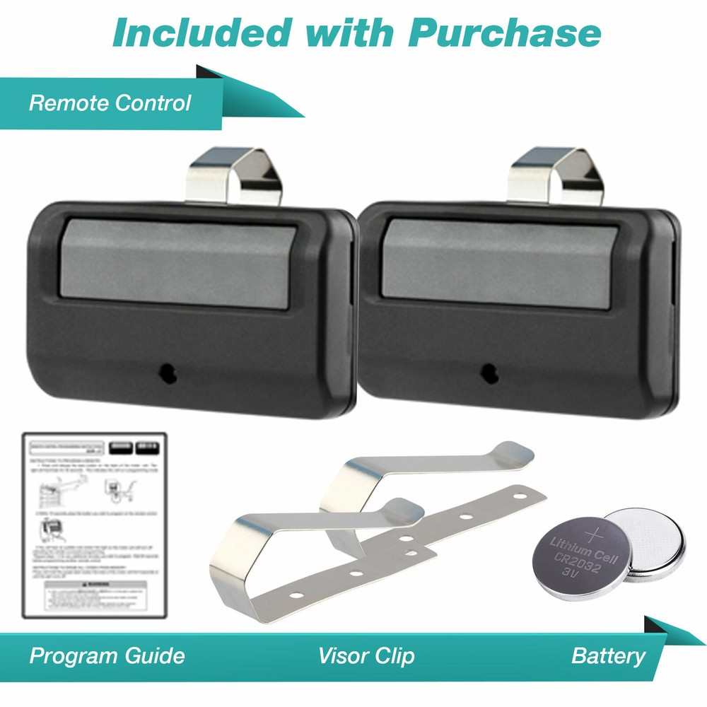 2 For 891LM LiftMaster Remote Transmitter Garage Door Security+ 2.0 Learn