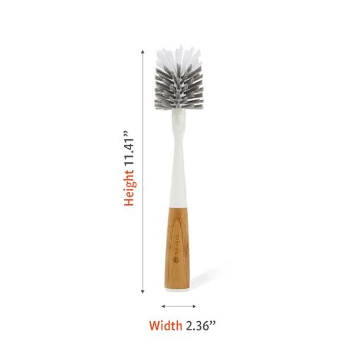 Full Circle Bamboo Bottle Brush with Replaceable Head for Eco-Friendly Cleaning