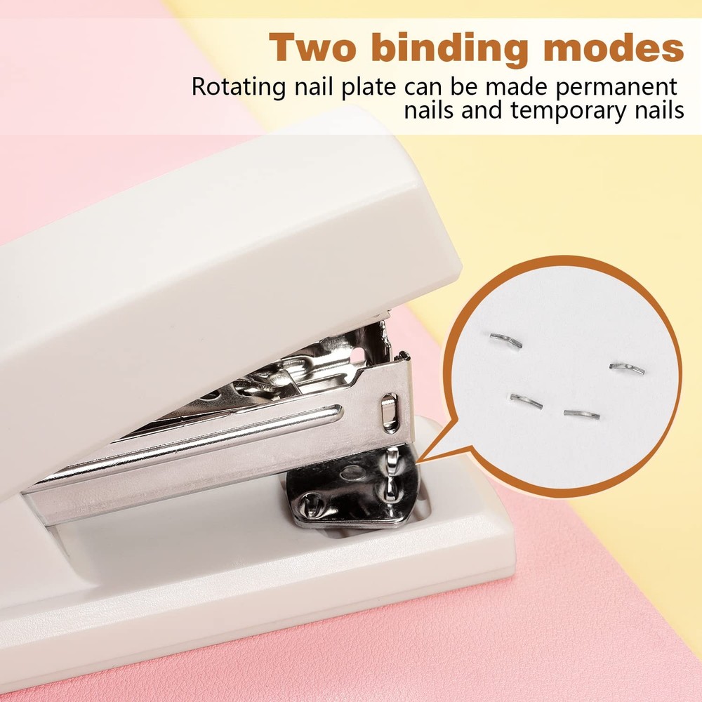 Stapler, Office Stapler, Small Staplers for Desk, White