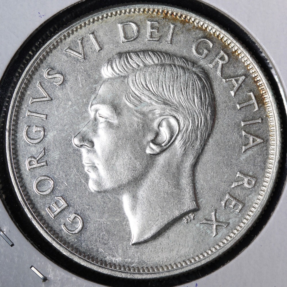 1950 Canada SILVER One Dollar E389 TIXHP
