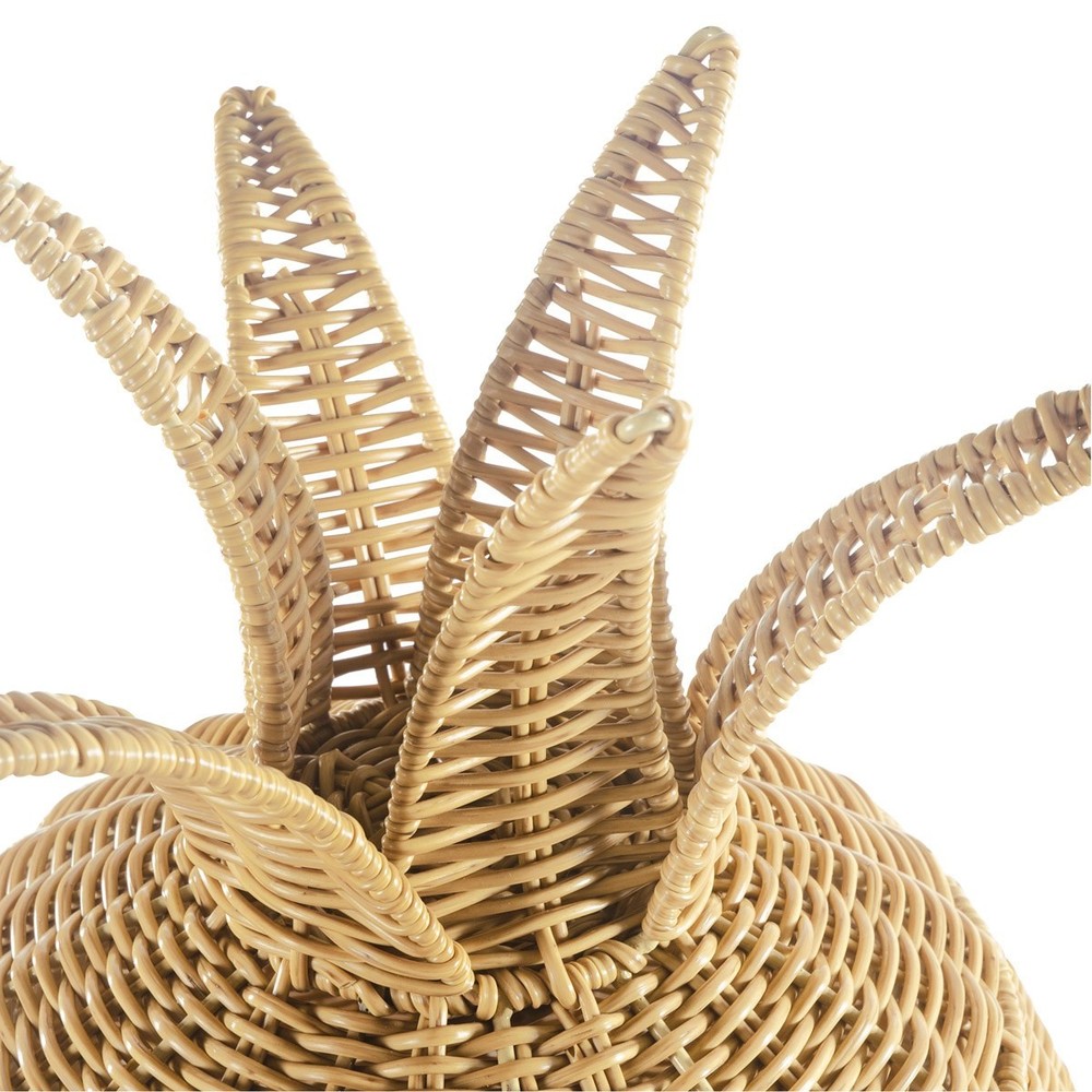 Kaplan Early Learning Pineapple Washable Wicker Floor Basket