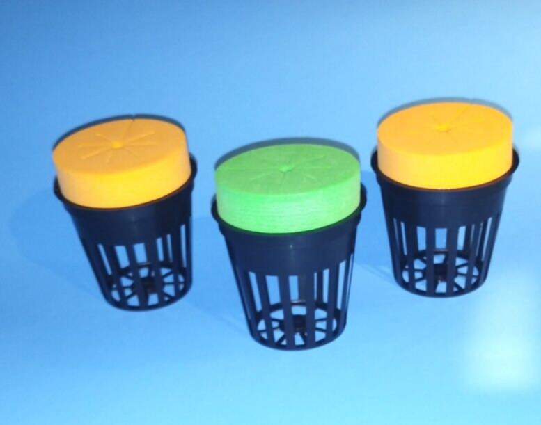 25 CLONE COLLAR INSERTS and 25 2" NET POT CUPS for HYDROPONIC SYSTEMS GROW KITS