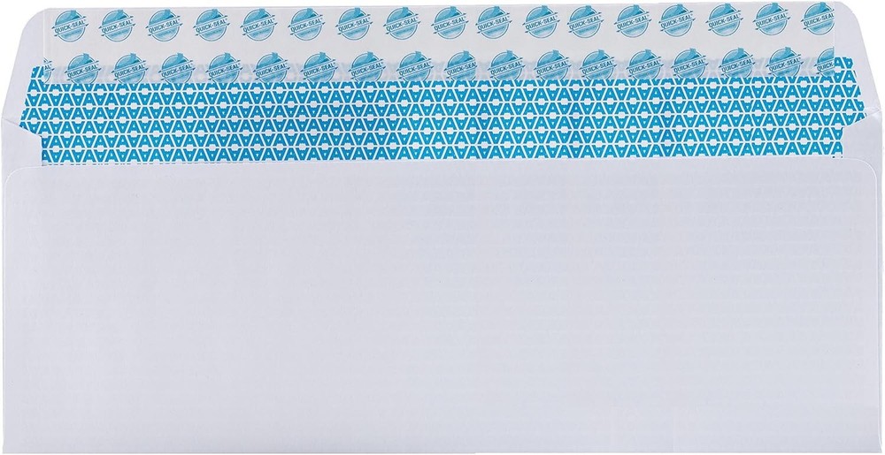100 Count Security Envelopes | No Window, Self-Seal for Safe Mailing