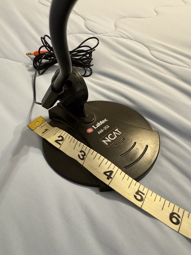 Labtec NCAT AM-252 FlexNeck PC Desktop Microphone with 7.5 ft mic cable