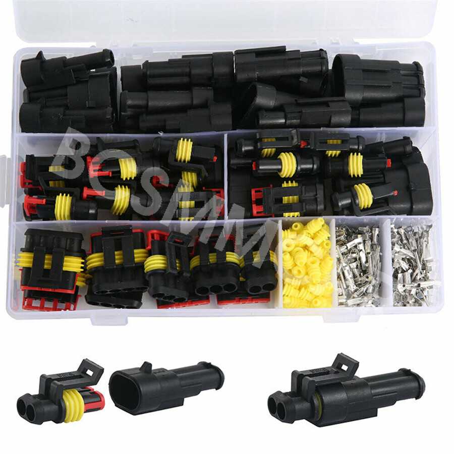Car Sealed Electrical Wire Cable Connectors Plug Terminals Plastic Kit 708Pcs