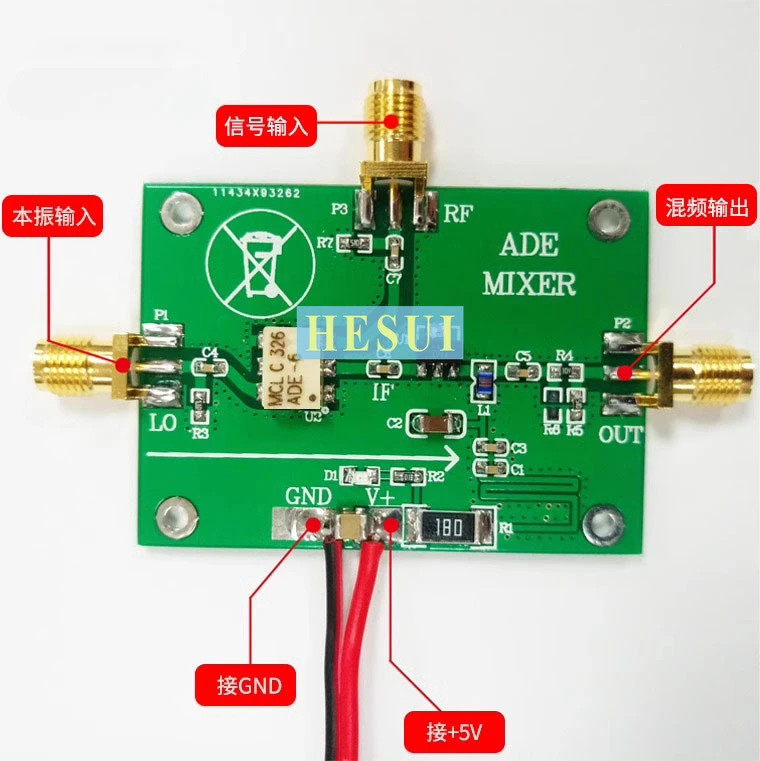 Passive Mixer Module RF Up-conversion and Down-conversion Frequency 0.05M-250MHz