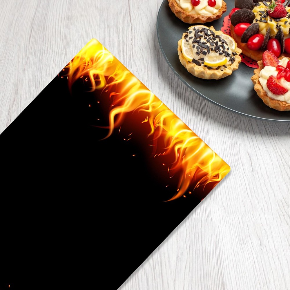 GZBJMYGS Flame Torch Tablecloths 8" x (Rectangular), Multi Color