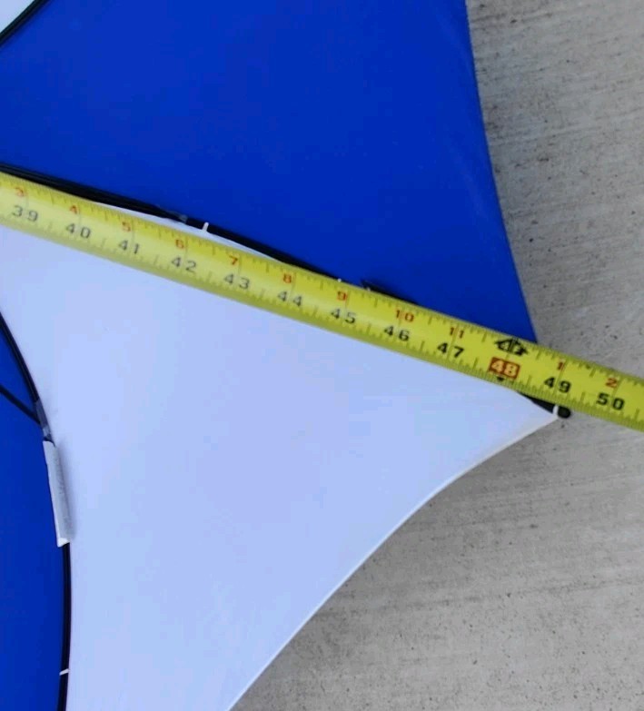 Shedrain 49” Single Canopy Golf Umbrella Blue/White