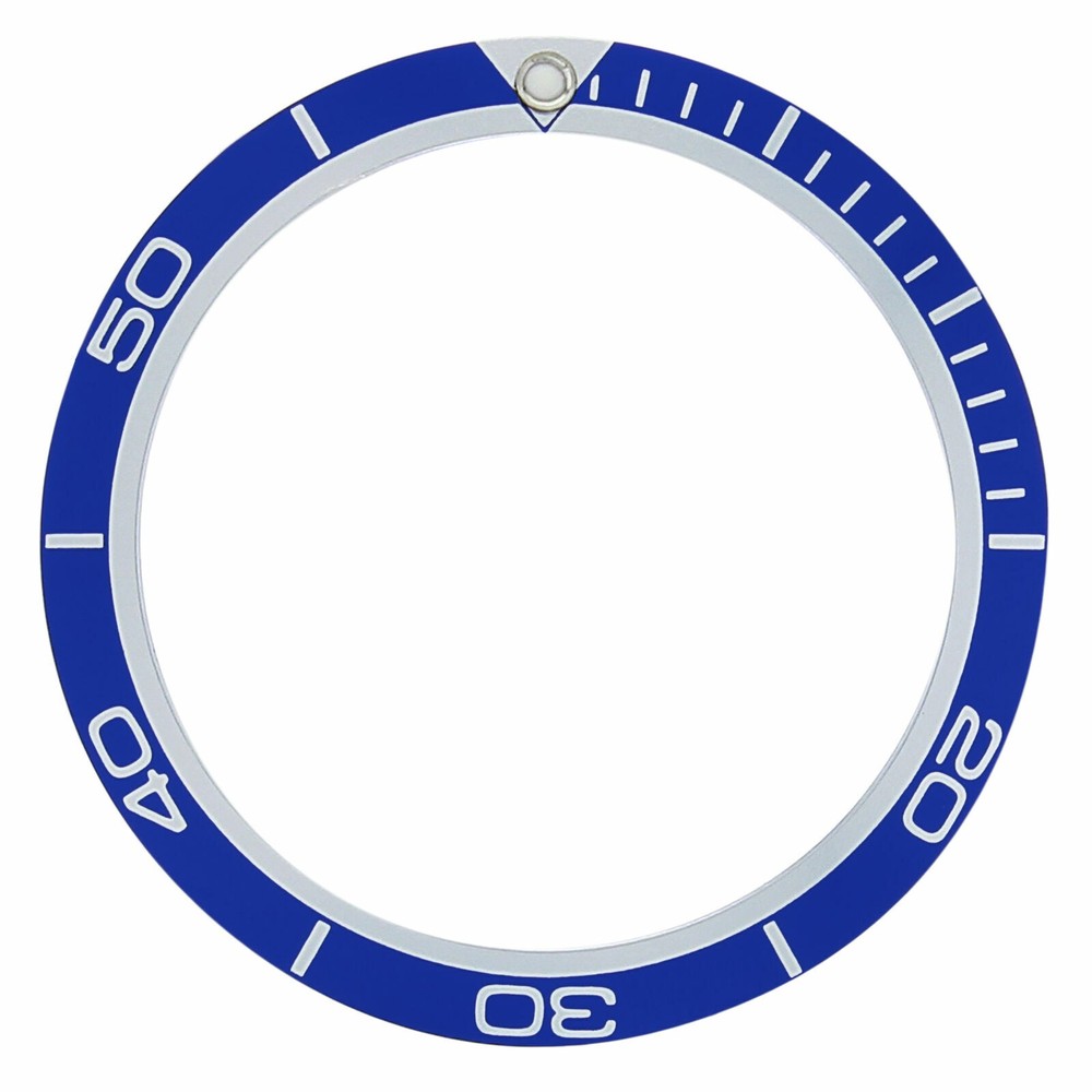 REPLACEMENT BEZEL INSERT BLUE FOR WATCH 40.90MM X 32.70MM