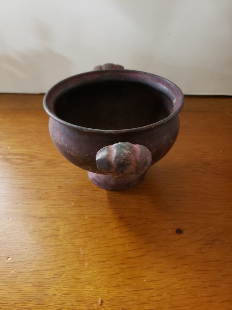 J & J Designs Hand Made Solid Brass Handled Pot, Made in India