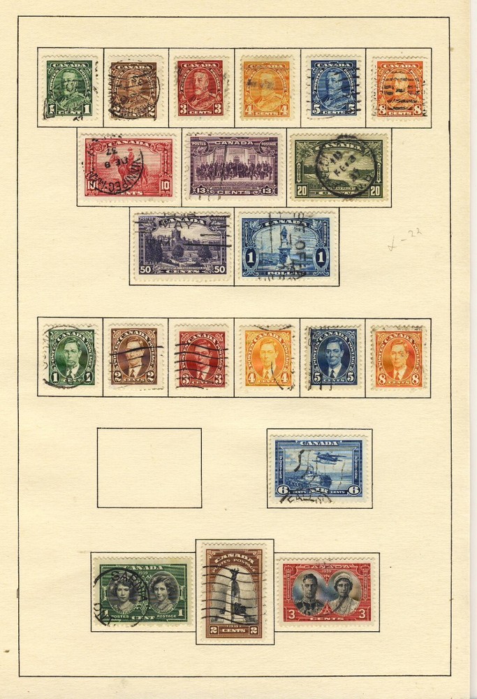Canada 1897-1946 Used Collection 12 Scans