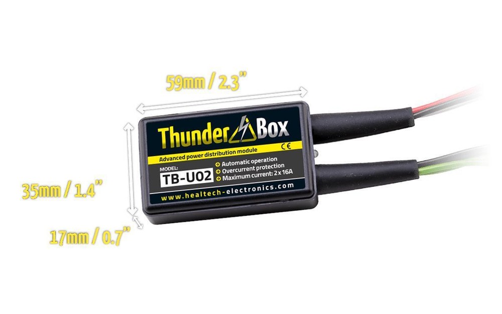Healtech ThunderBox Advanced Power Distribution Module 32A Universal All Bikes