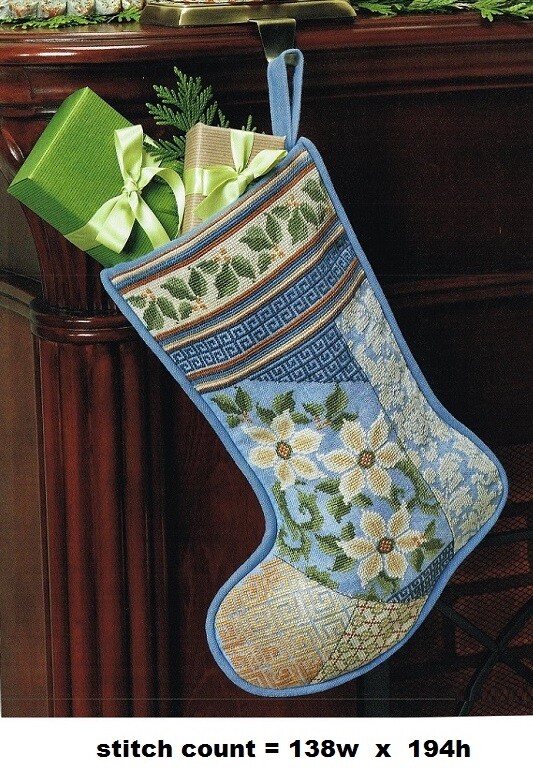 WINTER GRACE STOCKING   CROSS STITCH  PATTERN  ONLY   #954
