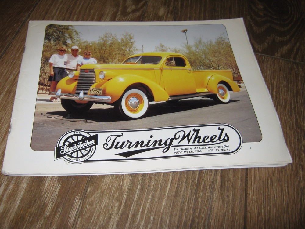 Nov  1989 Studebaker Turning Wheels Bulletin Studebaker