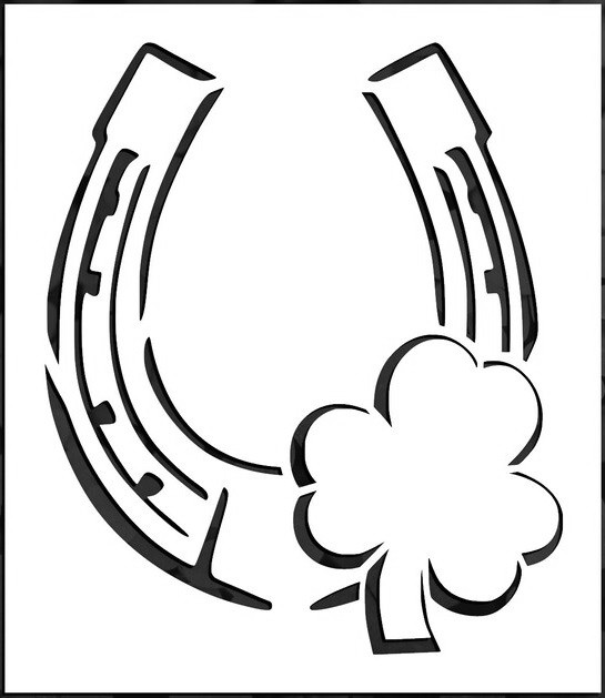 8"x9" Clear Plastic Stencil - St. Patrick's (MC401)