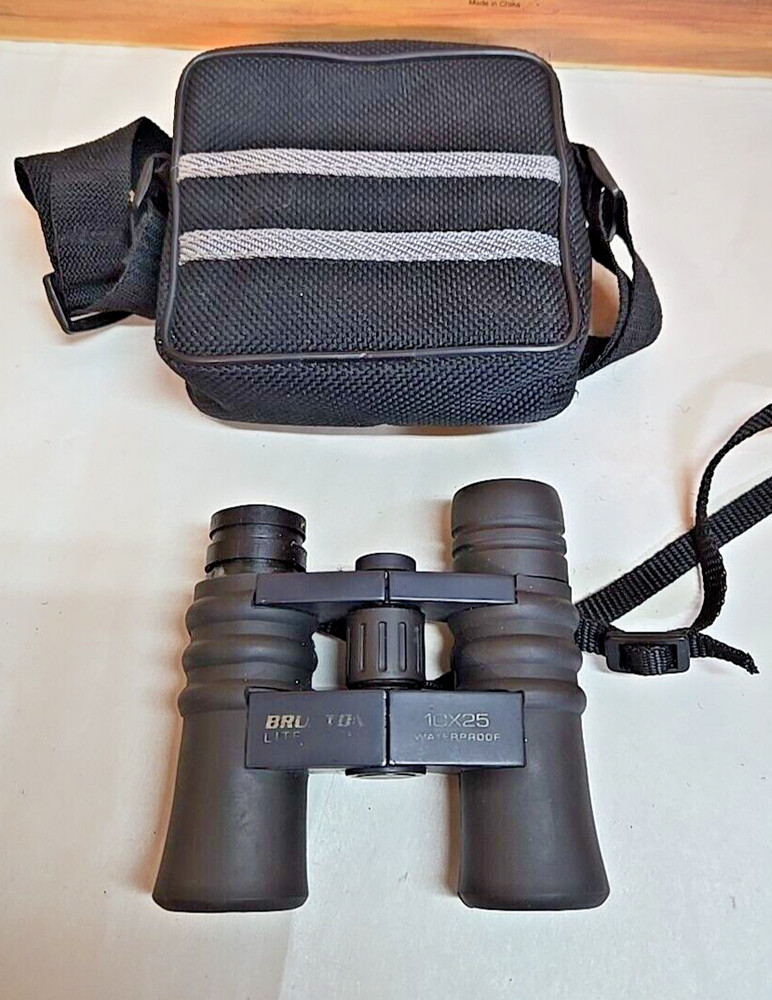 Brunton Lite-tech Model 5018 10x25 Binoculars w/ Case