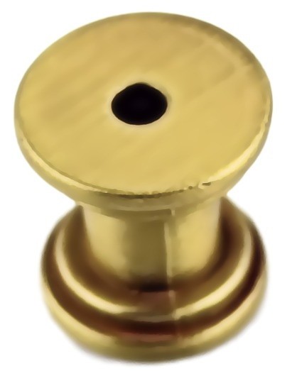 (12 Pack) Knob or Pull Making Base - Satin Brass - 16x16mm