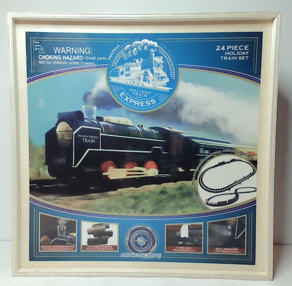 Mindscope NeoTrax Holiday Train Express 24 Piece Train Set - NIB (TG045)