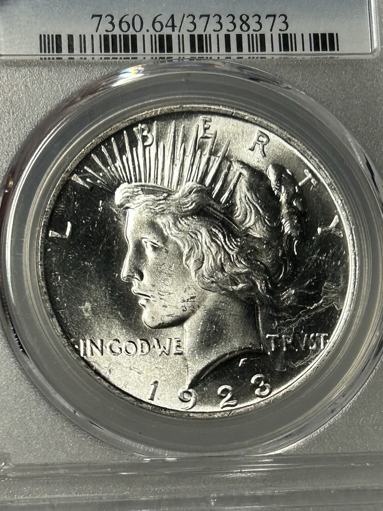 1923 Peace Silver $1 PCGS MS 64 BX20-8