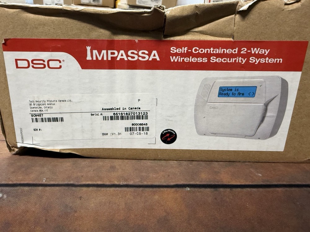 DSC IMPASSA SCW457 Self-Contained 2-Way Wireless Security System