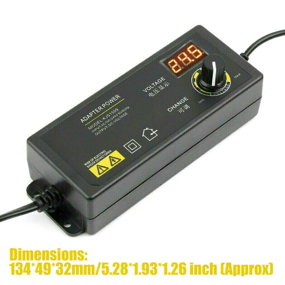 Adjustable AC/DC Power Supply Adapter Charger Variable Voltage 3V-24V UniversalB
