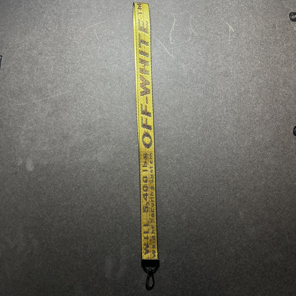 Off White Lanyard Yellow