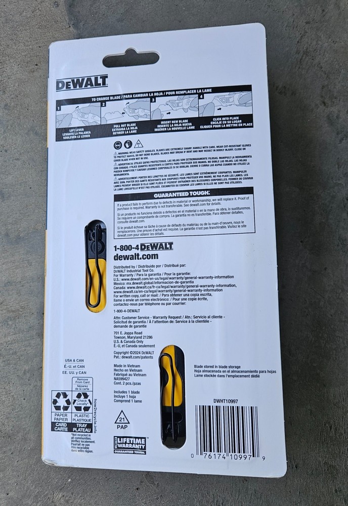 Dewalt Folding Utility Pocket Knife Set - NEW