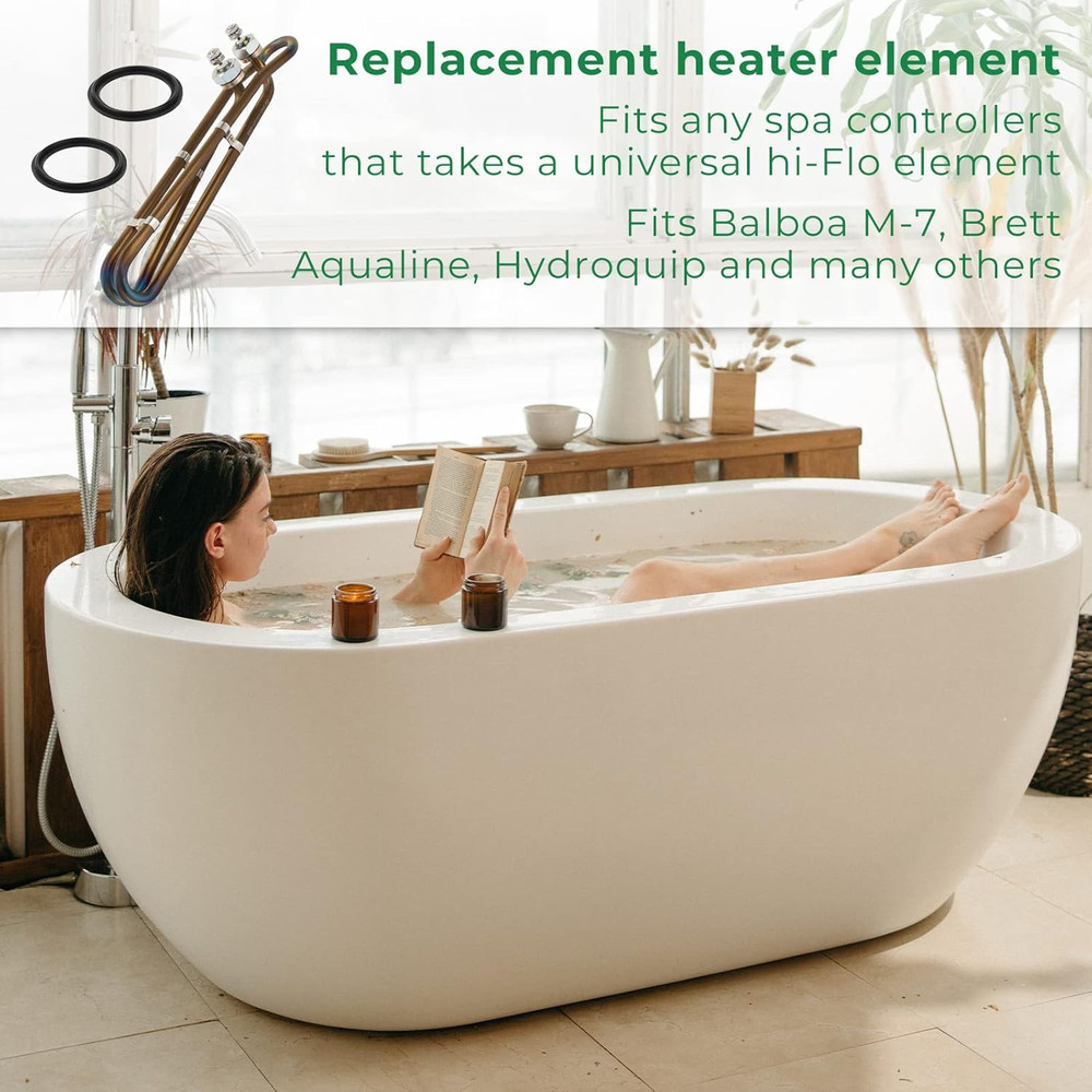 5.5KW 240V Titanium Flo-Thru Universal Heating Element, Hot Tub Heater Element w