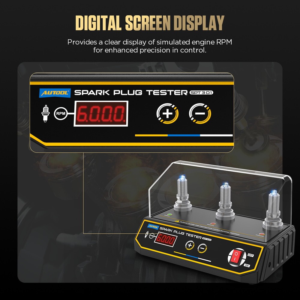 Spark Plug Tester Three Hole 12V Petrol Car Engine Ignition System Coil Analyzer