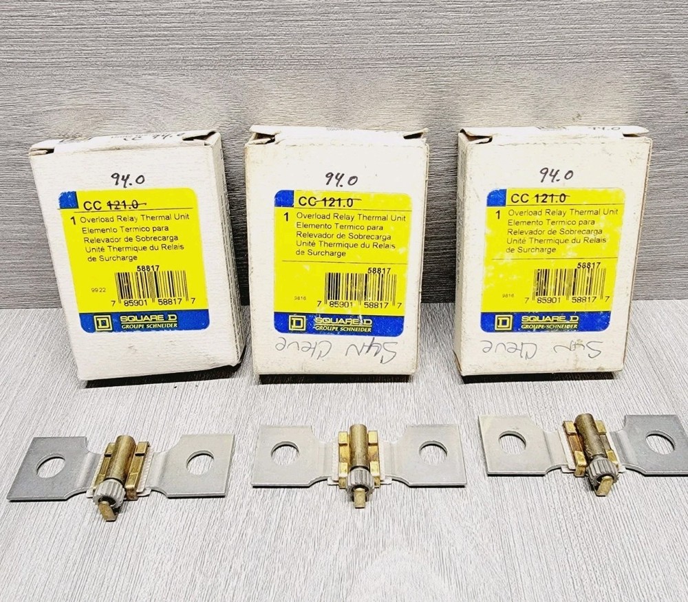 3pc Square D CC94 Overload Relay Thermal Unit