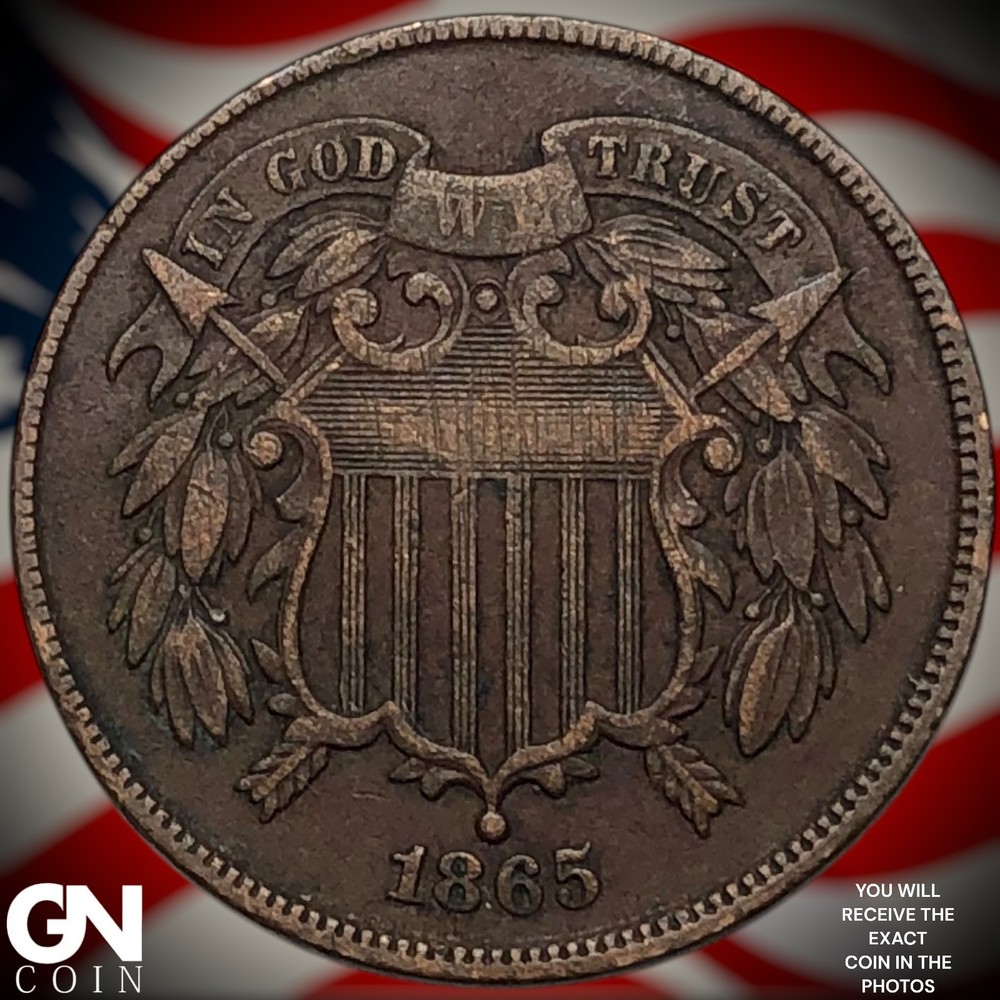 1865 2 Cent Piece Z5545
