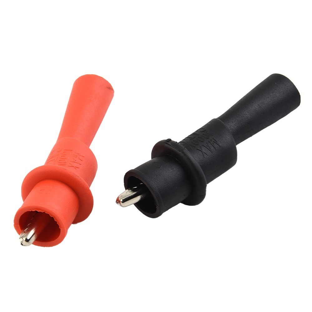 Accessories Clamp Measuring Tools 1Pair For Multi-Meter Tester Red+Black