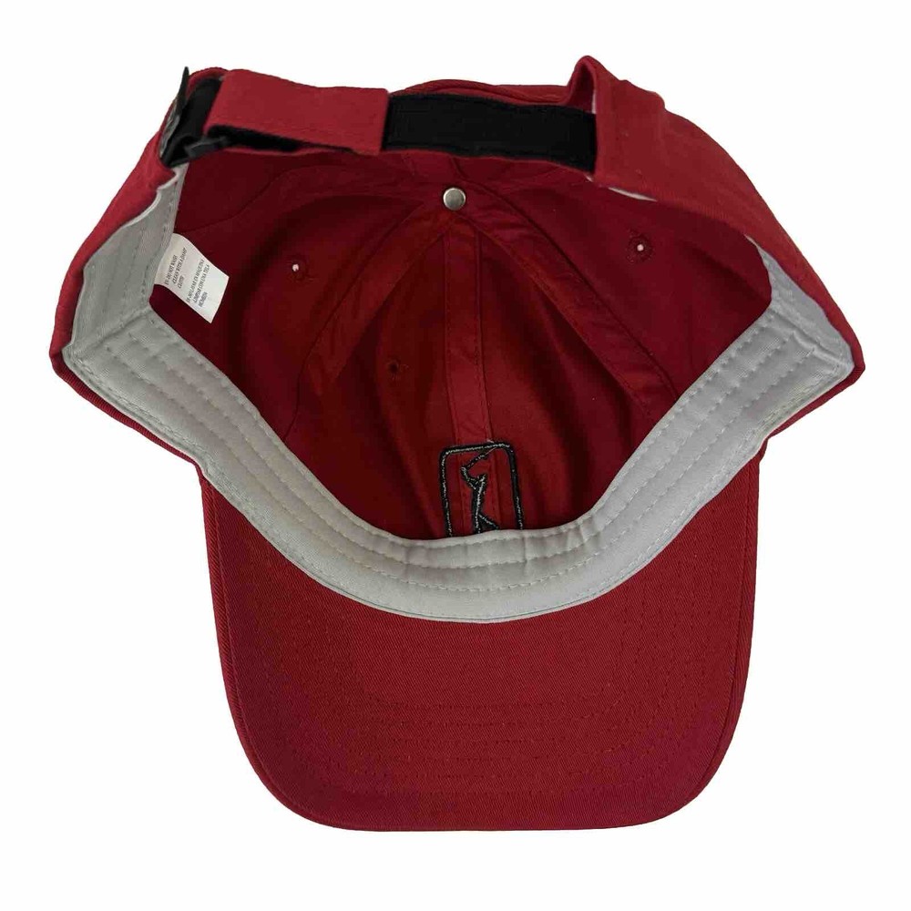 PGA Tour '63 Classic Logo Red Adjustable Golf Hat Cap