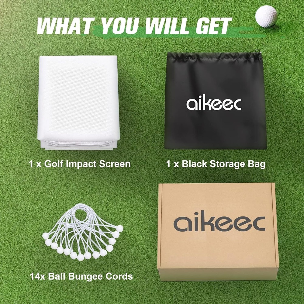 High-Quality Golf Simulator Impact Screen - 5 Sizes Available for All Projectors